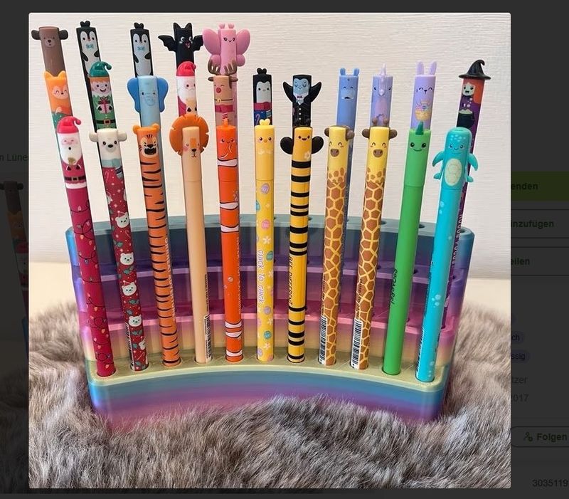 Stifthalter | Stiftehalter für Legami "Lovely Friends" Gelstifte mit kostenlose Personalisierung in