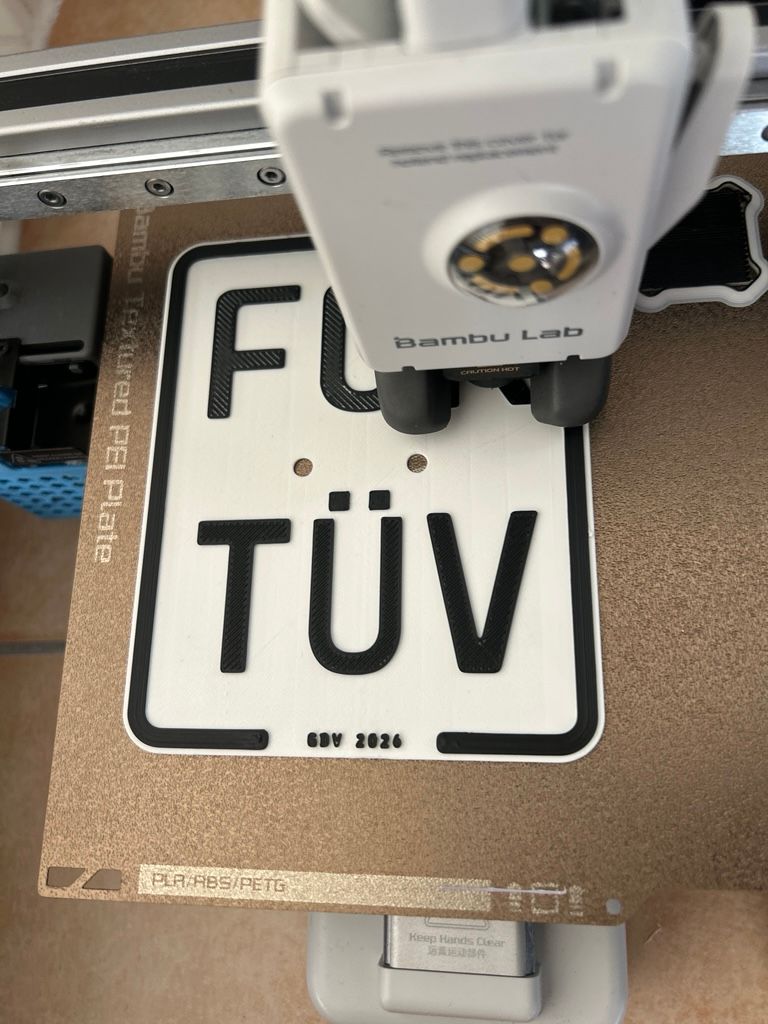 FCK TÜV Kennzeichen Moped oder Roller
