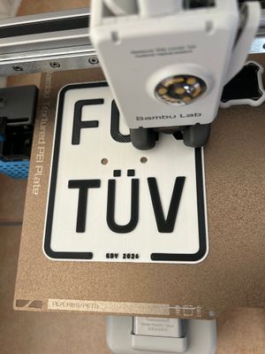 FCK TÜV Kennzeichen Moped oder Roller