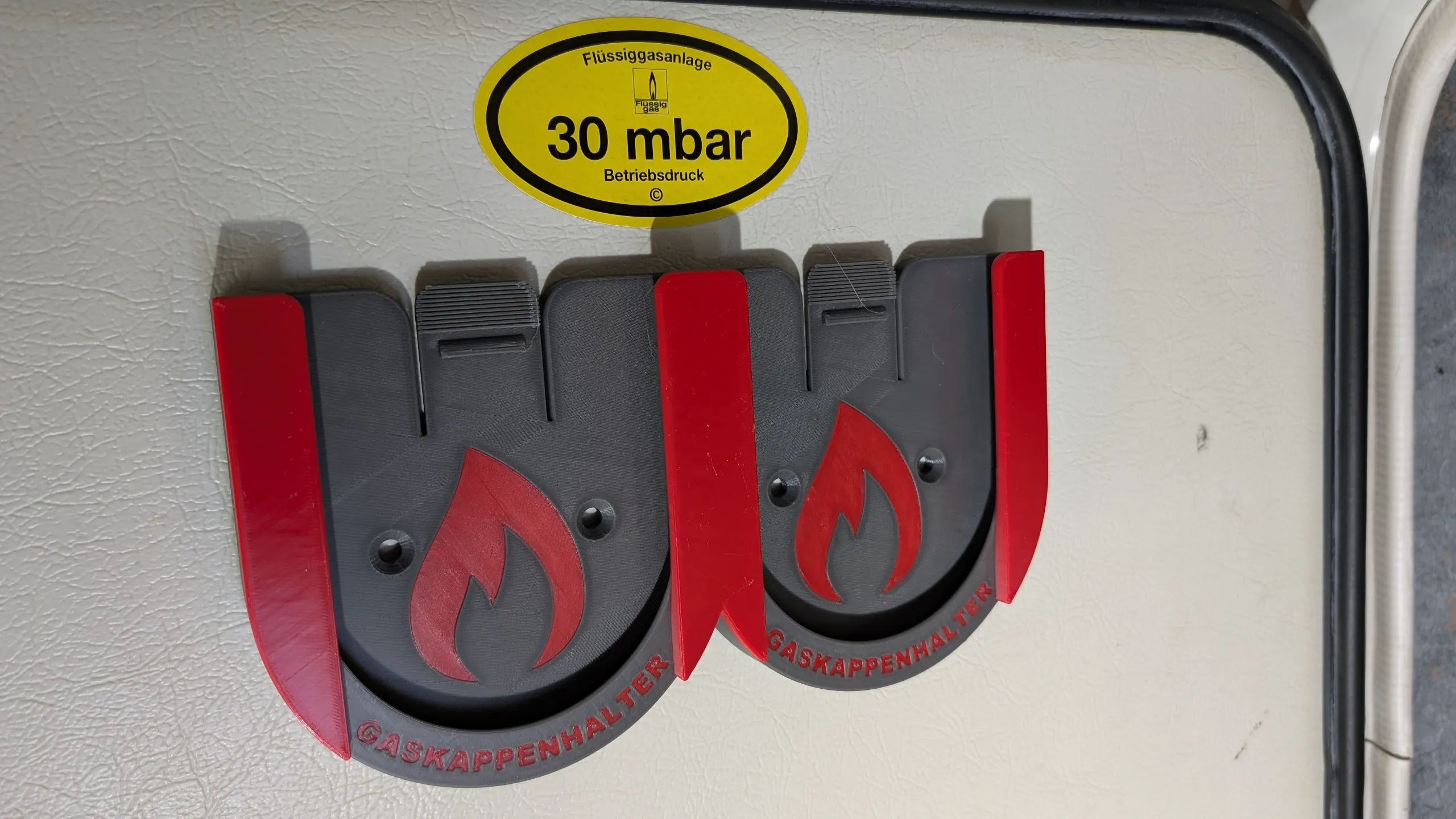 Duo-Gaskappenhalter für 3kg, 5kg & 11kg Gasflaschen