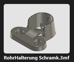 Bügelrohrhalterung