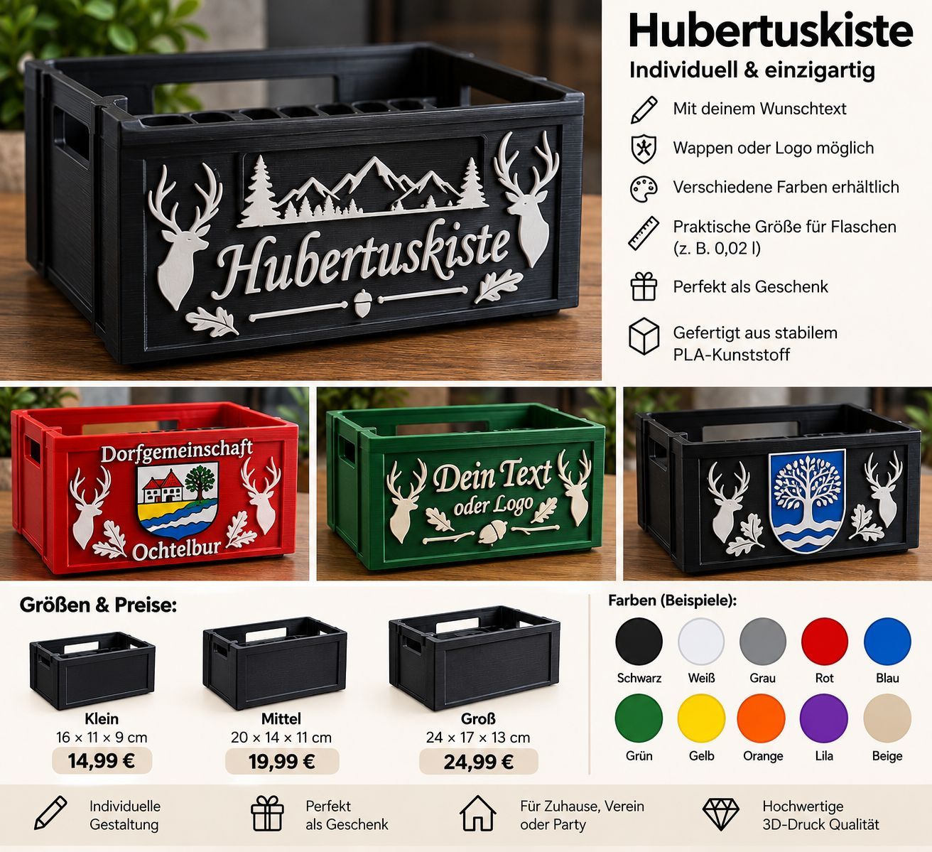 Personalisierte  Hubertuskiste