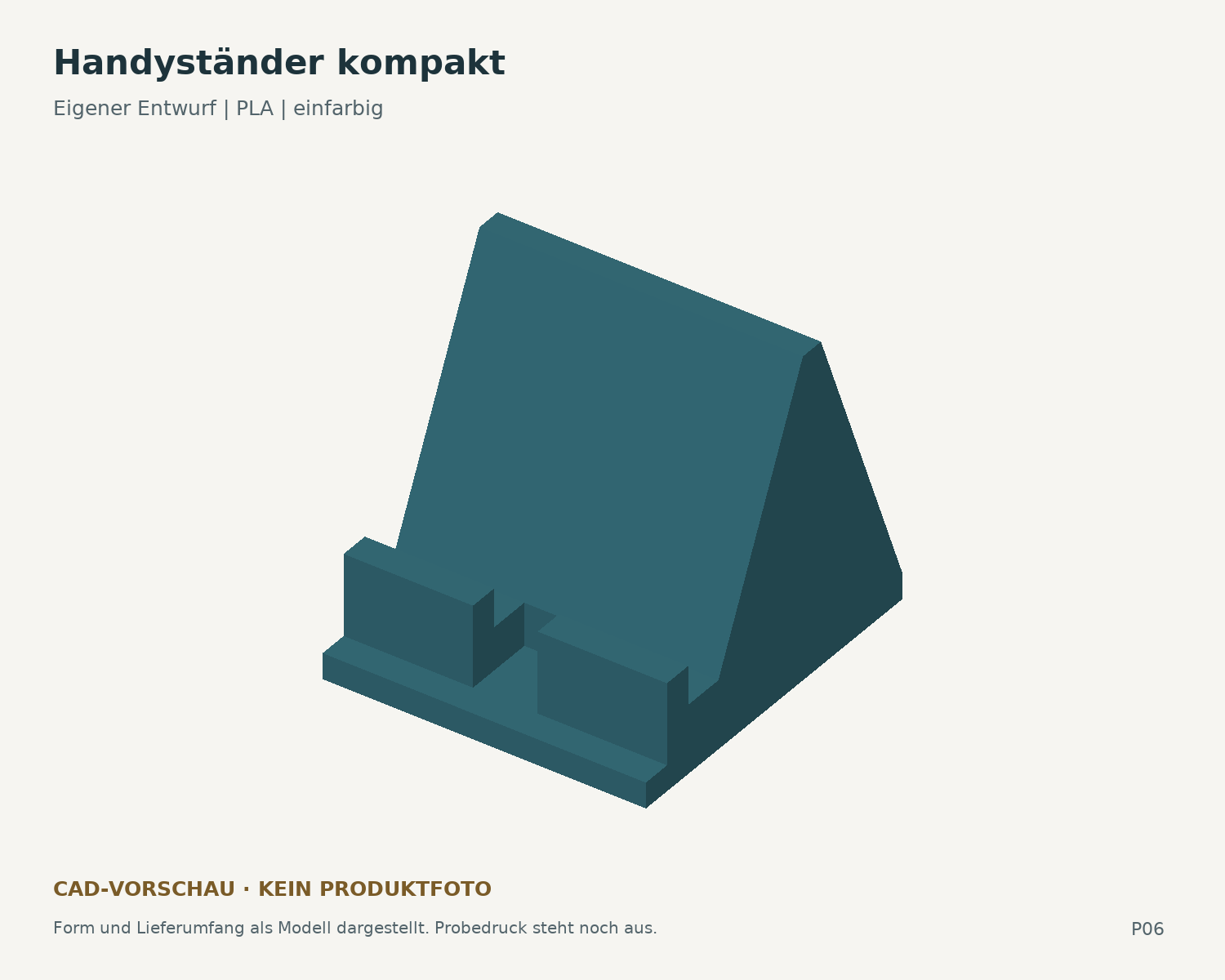 Handyständer kompakt – Tischhalter mit Kabelaussparung