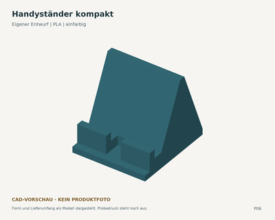 Handyständer kompakt – Tischhalter mit Kabelaussparung