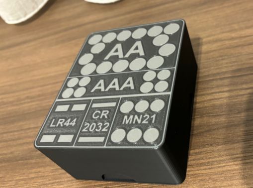 Batterie Organizer für alle Batterien mit Kennzeichnung