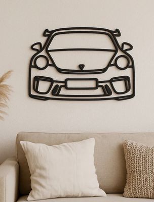 Porsche Wanddeko | Line art